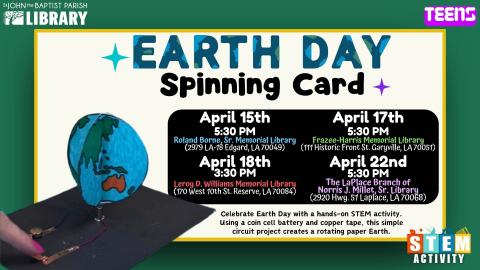 Earth Day Spinning Card