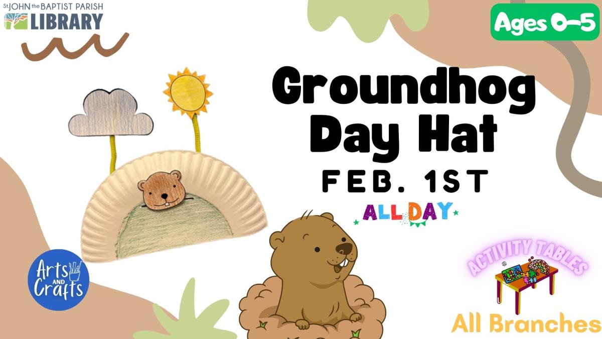 Groundhog Day Hat - February 1st