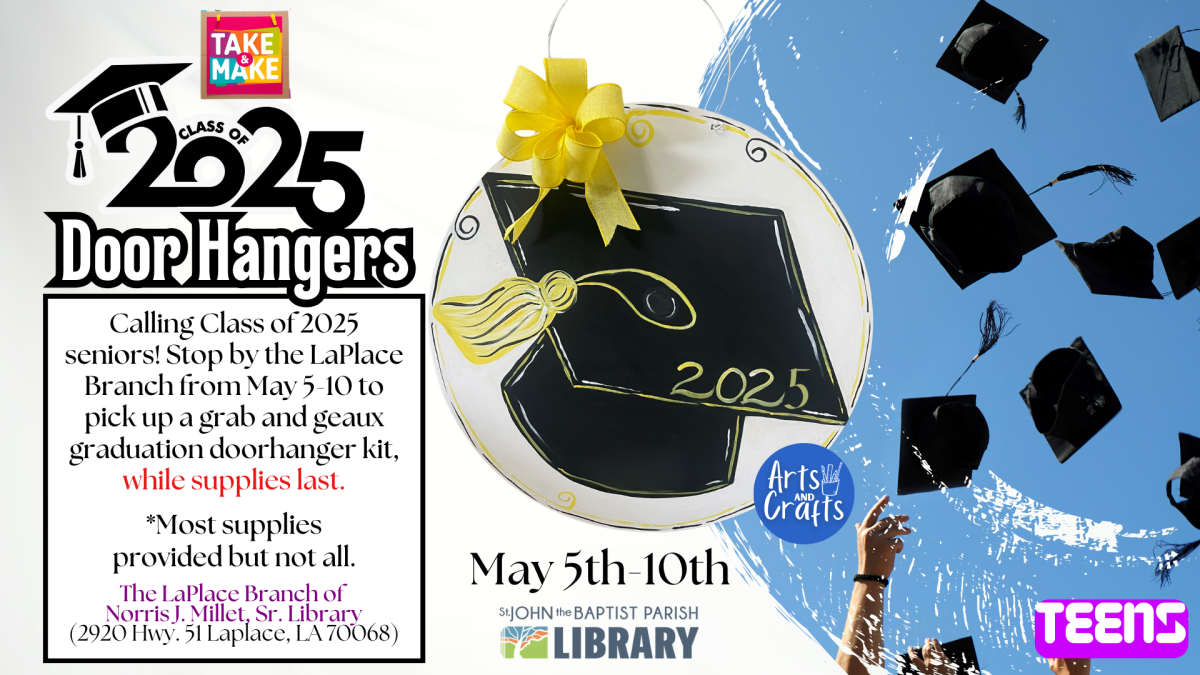 Free Grab& Geaux Graduation Doorhanger Kits